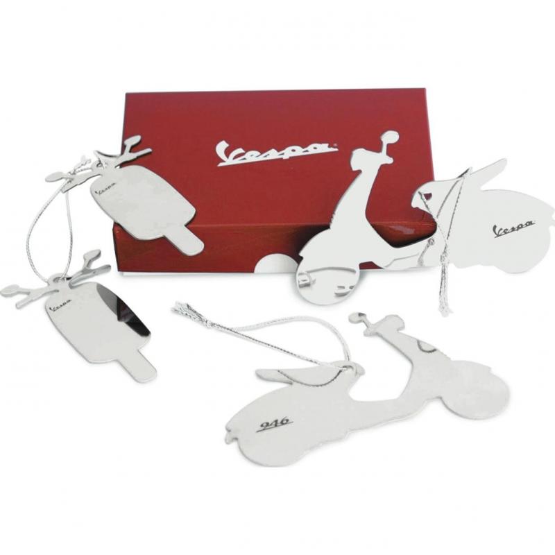 Décorations de sapin de Noël Vespa blanc