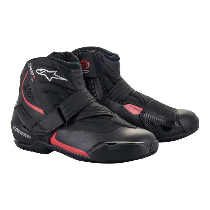 Demi-bottes Alpinestars SMX-1 R v2 noir/rouge- 38