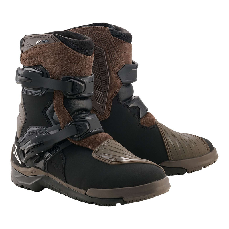 Demi-bottes moto Alpinestars Belize V2 Drystar brown/black