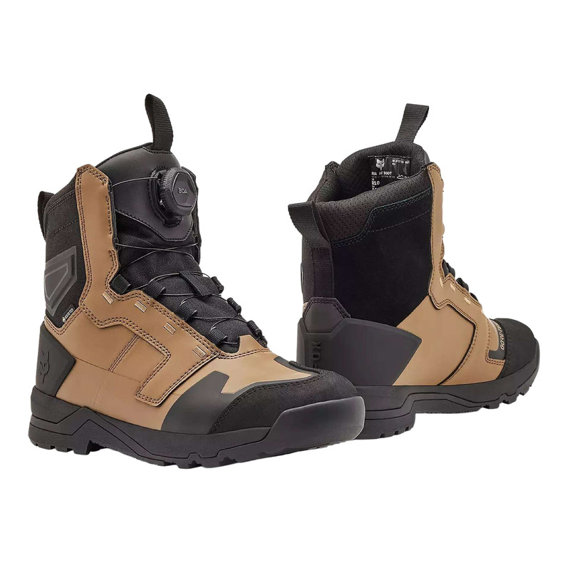 Demi-bottes moto Fox Racing Defend ADV brun kaki foncé- 42.5