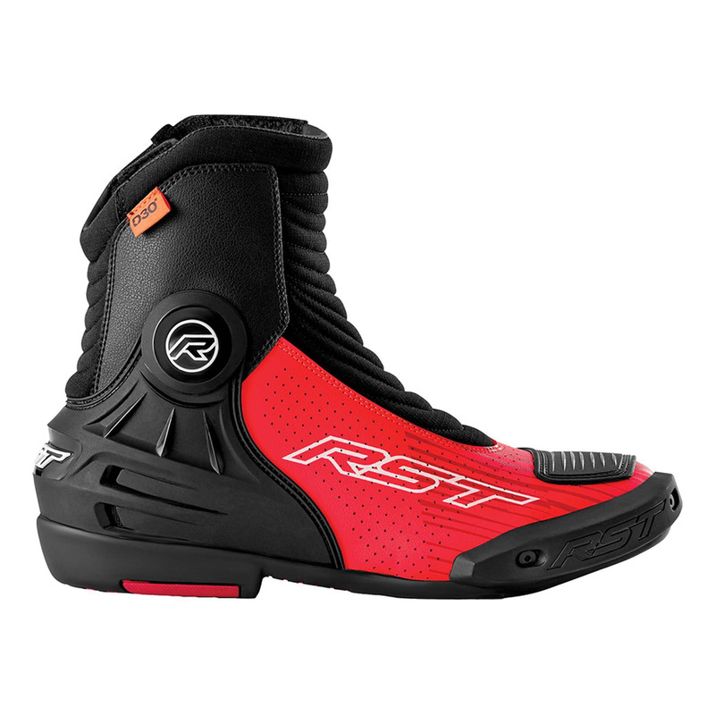 Demi-bottes moto RST TracTech Evo D3O Short noir/rouge