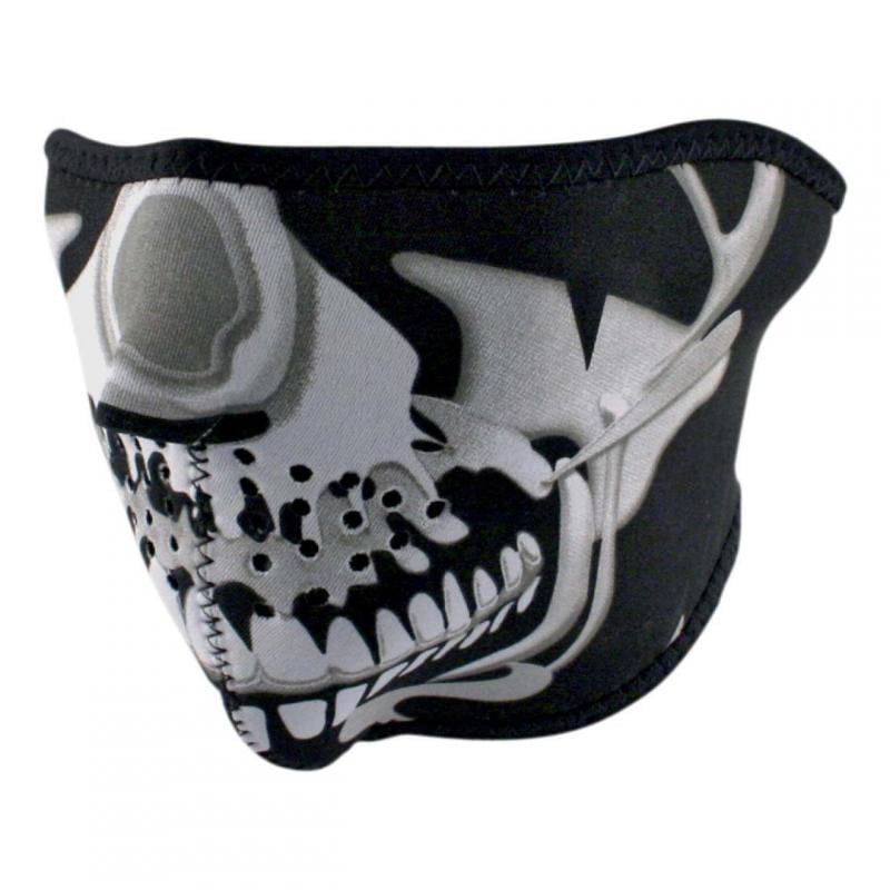 Demi-masque Zan Headgear Ghost skull - Équipement route sur La Bécanerie