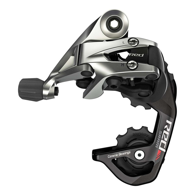 Dérailleur arrière Sram Red Wifli chape moyenne 2x11v gris