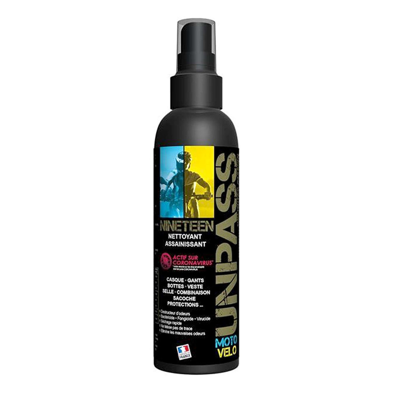 Désinfectant casque et bottes Unpass Nineteen spray 200ml