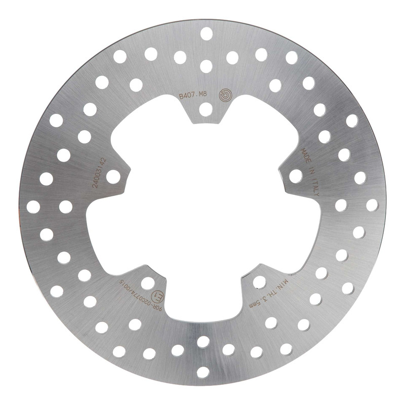 Disque de frein arrière Brembo Serie ORO rond fixe 68B407M8