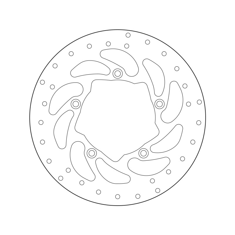 Disque de frein fixe Brembo sÃ©rie Oro 68B407P9