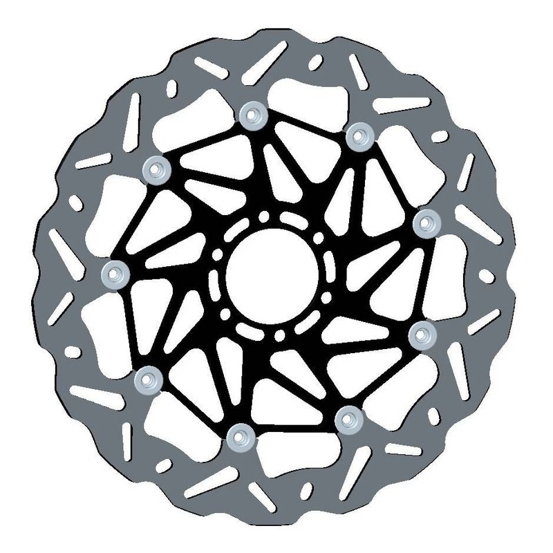 Disque de frein flottant avant gauche Braking Wave WK149L Aprilia Tuon