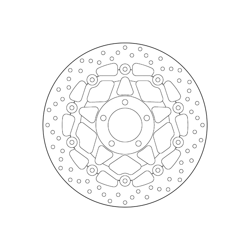 Disque de frein flottant Brembo sÃ©rie Oro 78B408A0