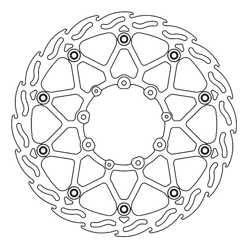 Disque de frein flottant Moto Master Flame Ã  320 mm Honda CRF 250 L 1