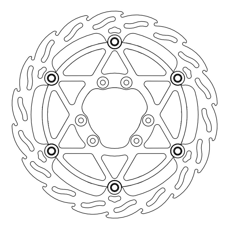 Disque de frein flottant Moto Master Offroad Flame Ã  270 mm TM Racing