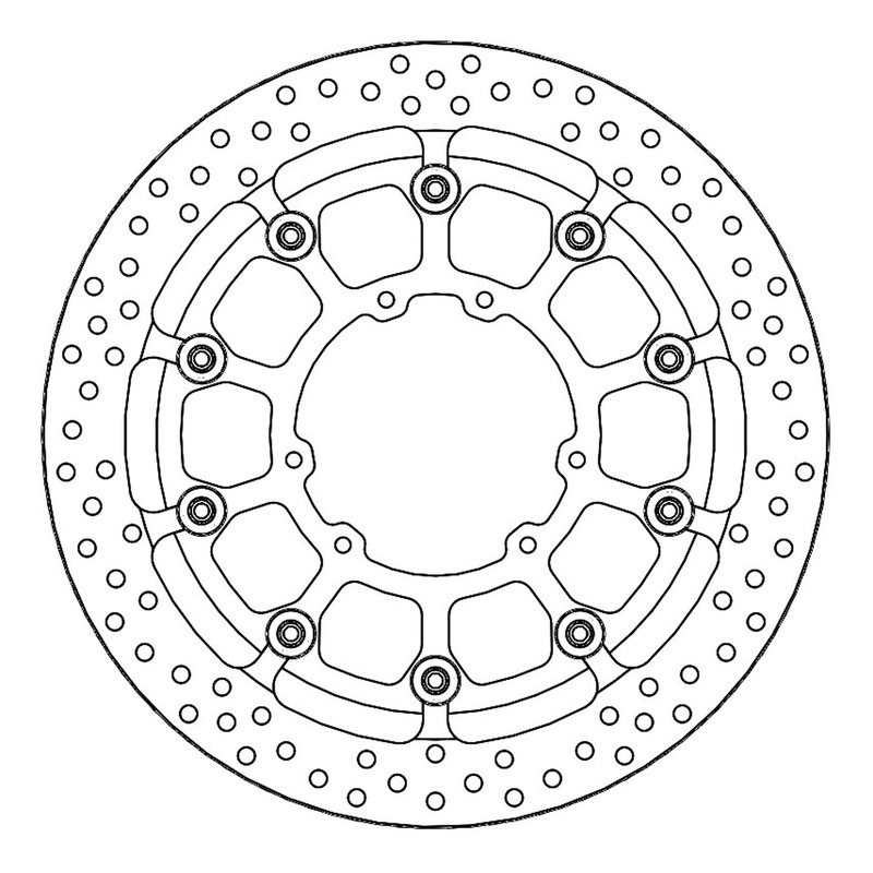 Disque de frein flottant Moto Master Supermoto Racing Halo Honda CRF 2