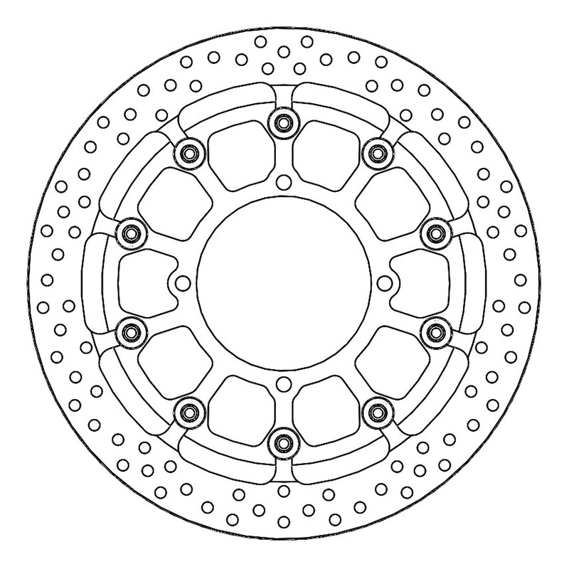 Disque de frein flottant Moto Master Supermoto Racing Halo Kawasaki KX