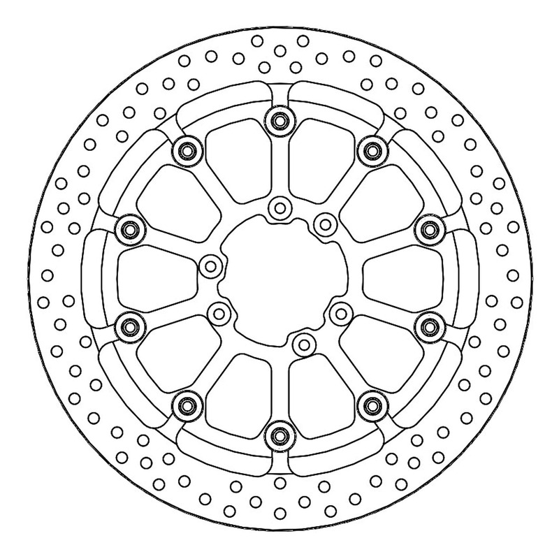 Disque de frein flottant Moto Master Supermoto Racing Halo TM Racing H