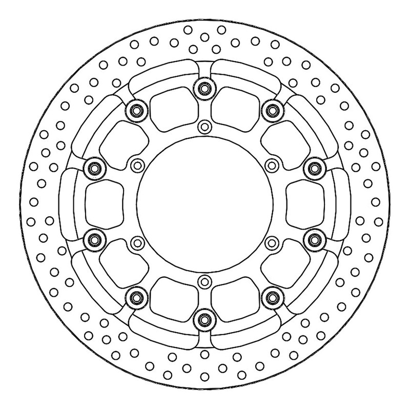 Disque de frein flottant Moto Master Supermoto Racing Halo Suzuki RM 2