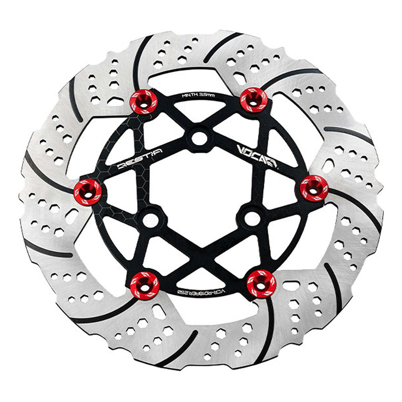 Disque de frein Voca Racing avant flottant Ø250 oversize œillet rouge Booster/Aerox