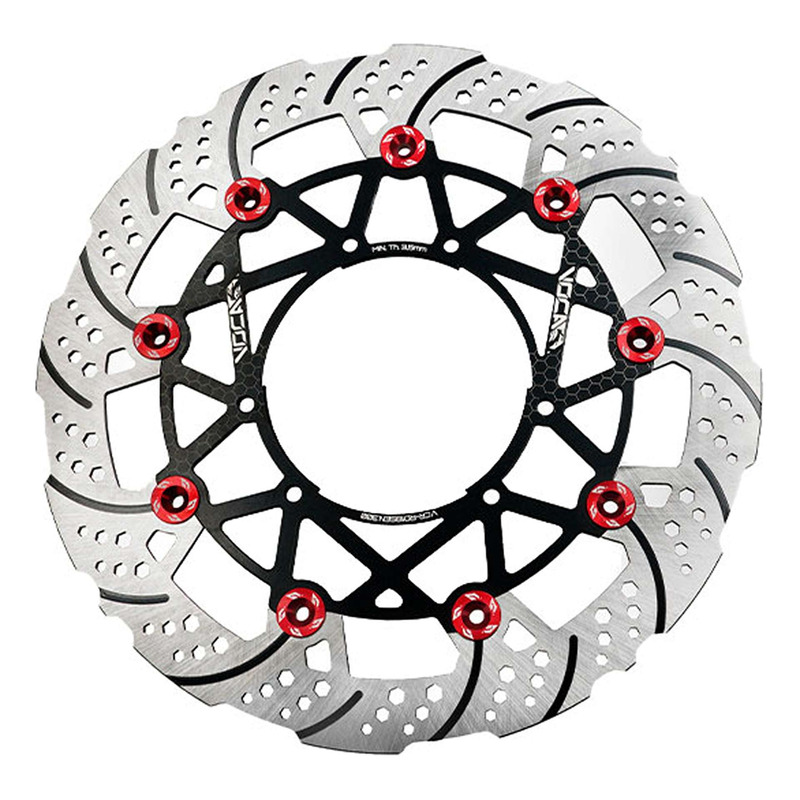 Disque de frein Voca Racing avant flottant Ø300 œillet rouge Derbi Senda SM