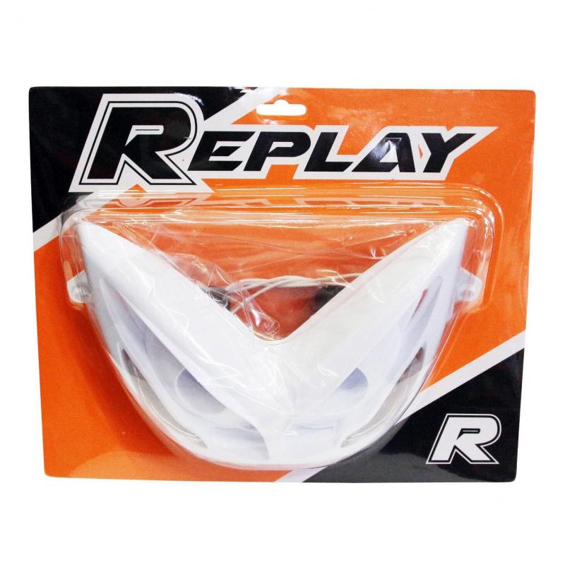 DOUBLE OPTIQUE REPLAY RR8 POUR MBK 50 NITRO 19972012-YAMAHA 50 AEROX 19972012 NOIR AVEC LEDS BLEU