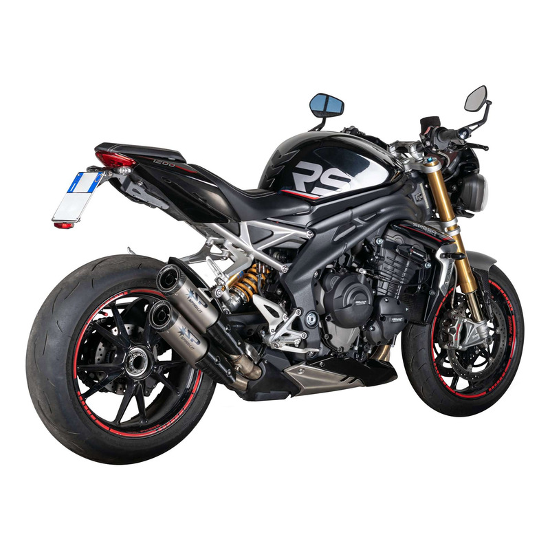 Double silencieux Spark Dyno titane/carbone Triumph Speed Triple 1200