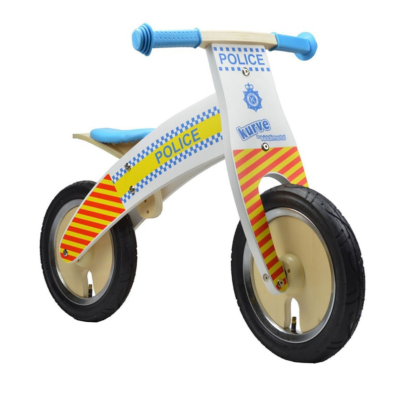 Draisienne bois Kiddimoto Kurve Police