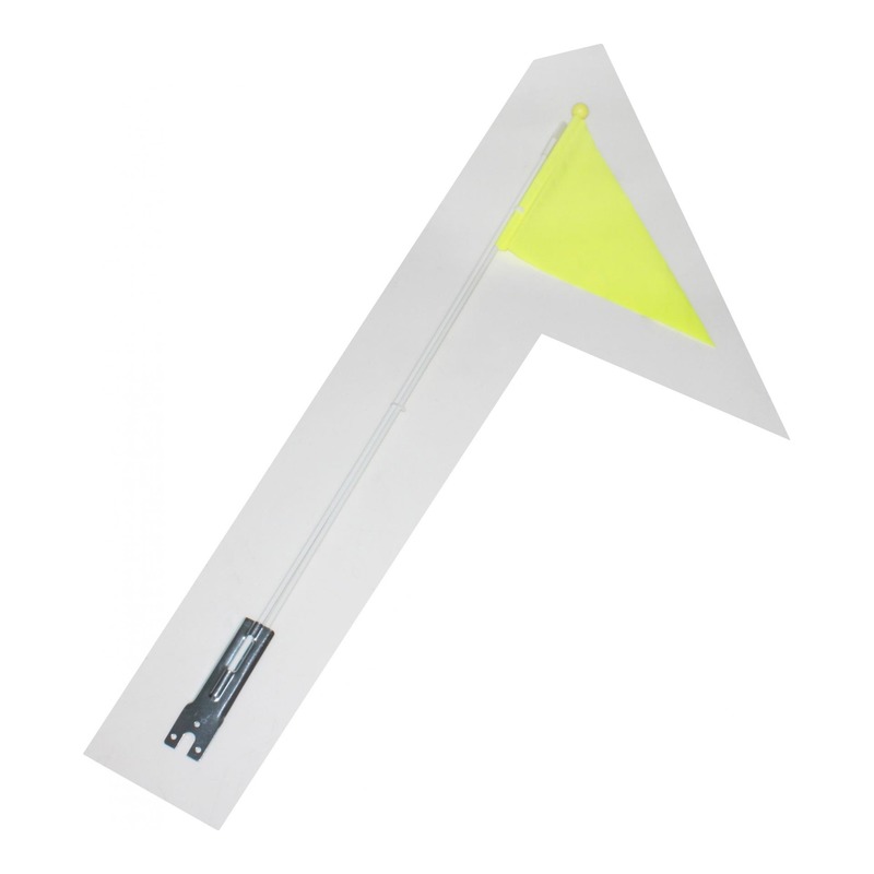 Drapeau de sécurité jaune fluo