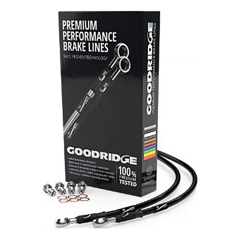 Durite aviation arrière Goodridge Kawasaki ZX-6 R 07-08 noir