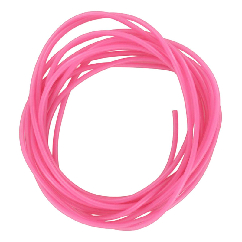 Durite d'essence 4x7 1m rose transparent
