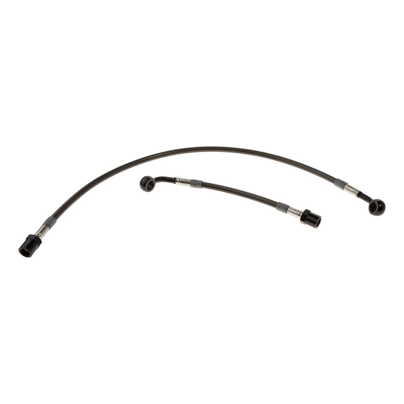 Durite de frein arrière aviation carbone raccords noirs Honda CBR600 F ABS 11-12