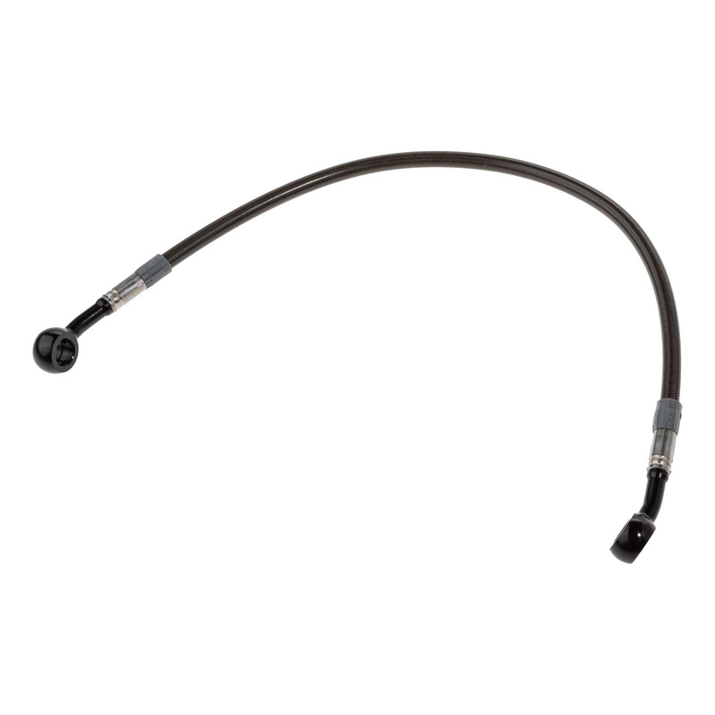 Durite de frein avant aviation carbone raccords noirs version longue Yamaha FJ 1200 1YK 91-96