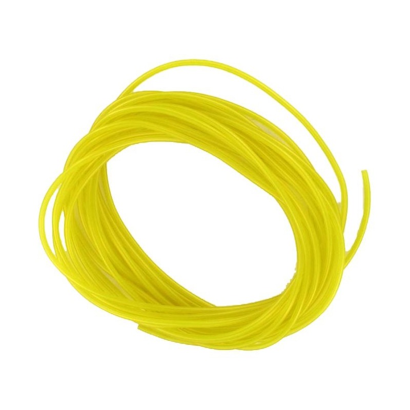 Durite souple jaune transparent pour essence / graissage séparé Ø 2x5mm 10m