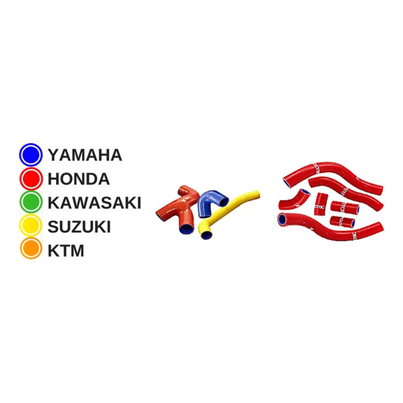 Durites de Radiateur PSYCHIC Type Origine Jaune - Suzuki 250 RMZ 2010