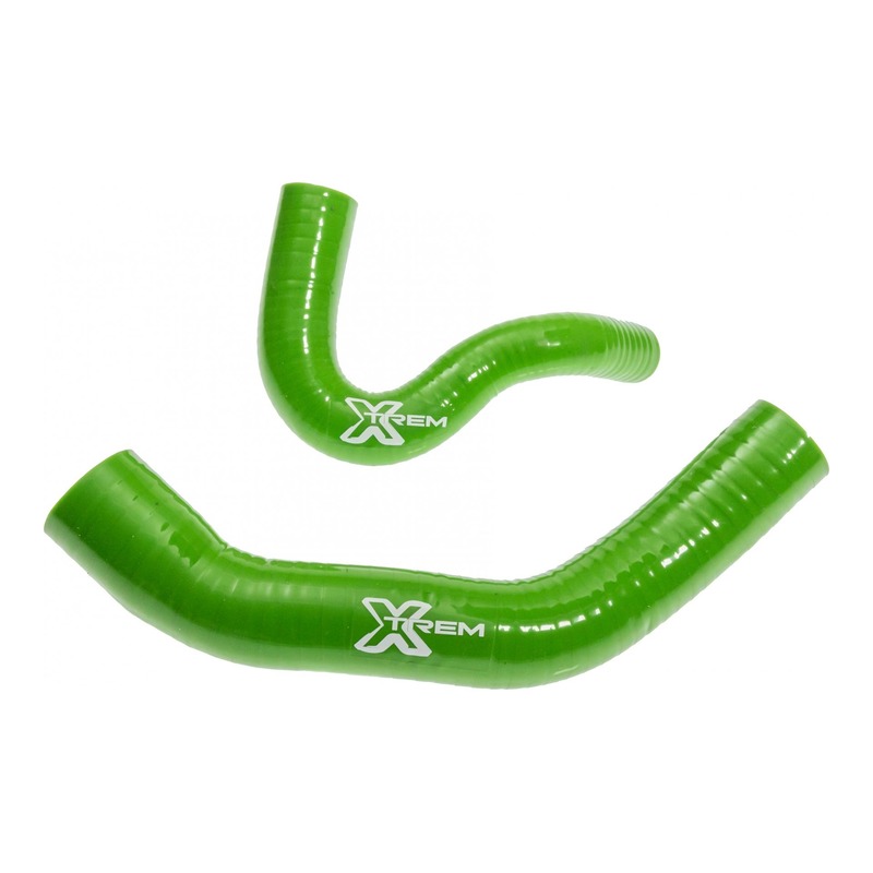Durites de refroidissement vert siliconé Racing pour MBK 51