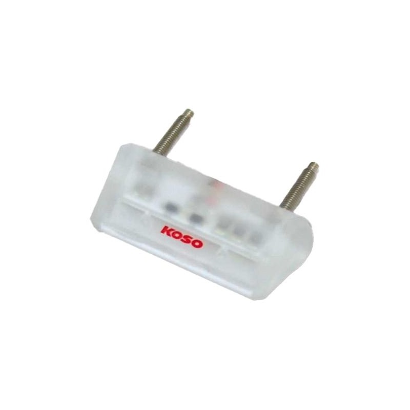 Éclairage de plaque à LED Koso homologué 42x10x17 transparent