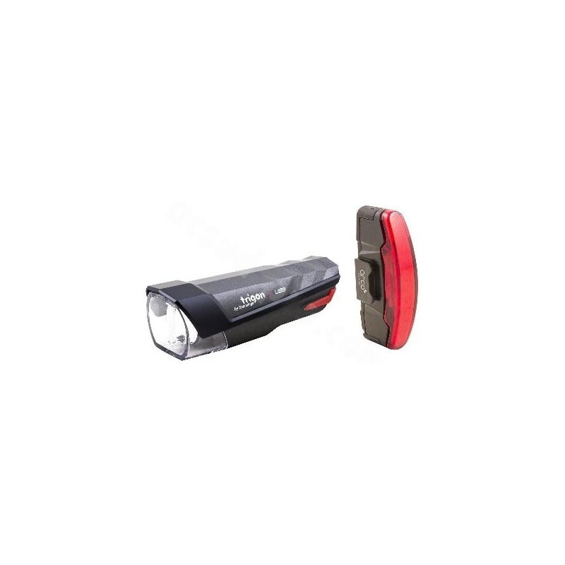 Éclairages vélo Spanninga Trigon 25 et Arco à prise USB (paire)