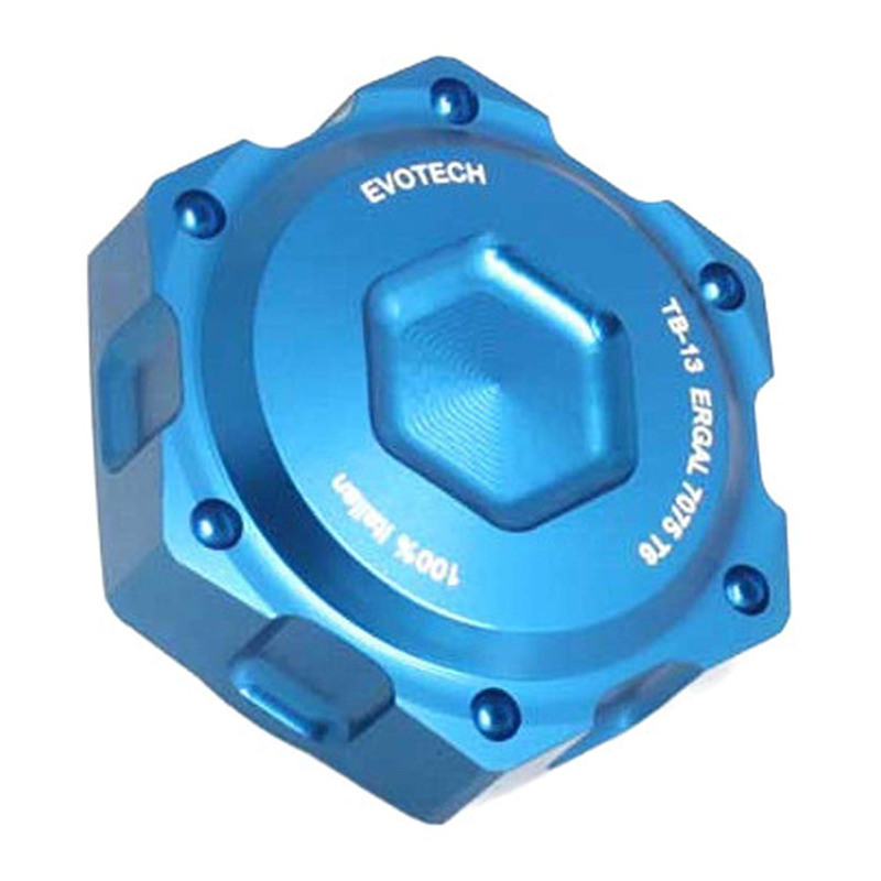 Écrou de colonne de direction Evotech bleu Honda Hornet 750 23-25