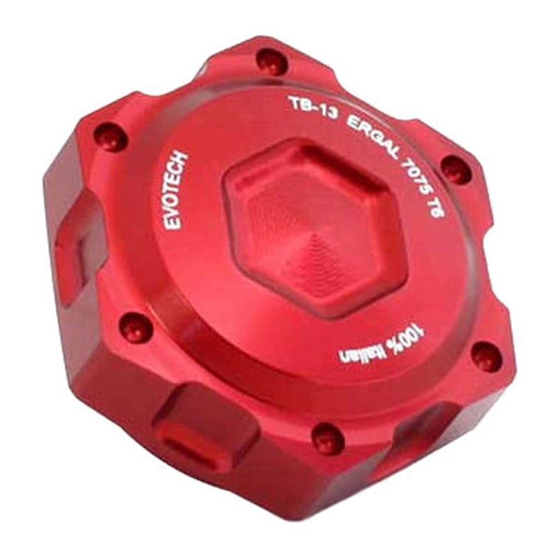 Écrou de colonne de direction Evotech rouge Honda Hornet 750 23-25