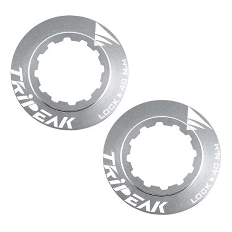 Ecrou de disque de frein Centerlock Tripeak serrage interne Argent