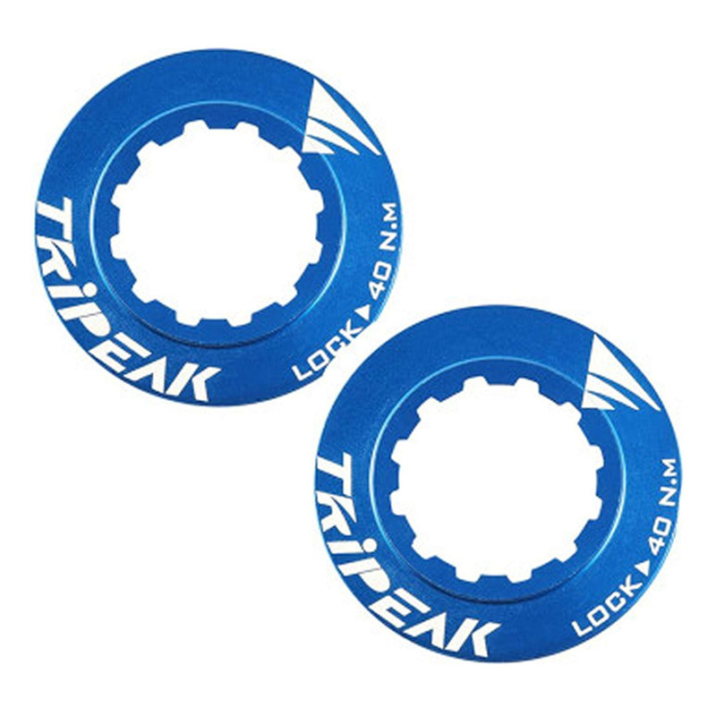 Ecrou de disque de frein Centerlock Tripeak serrage interne Bleu foncé