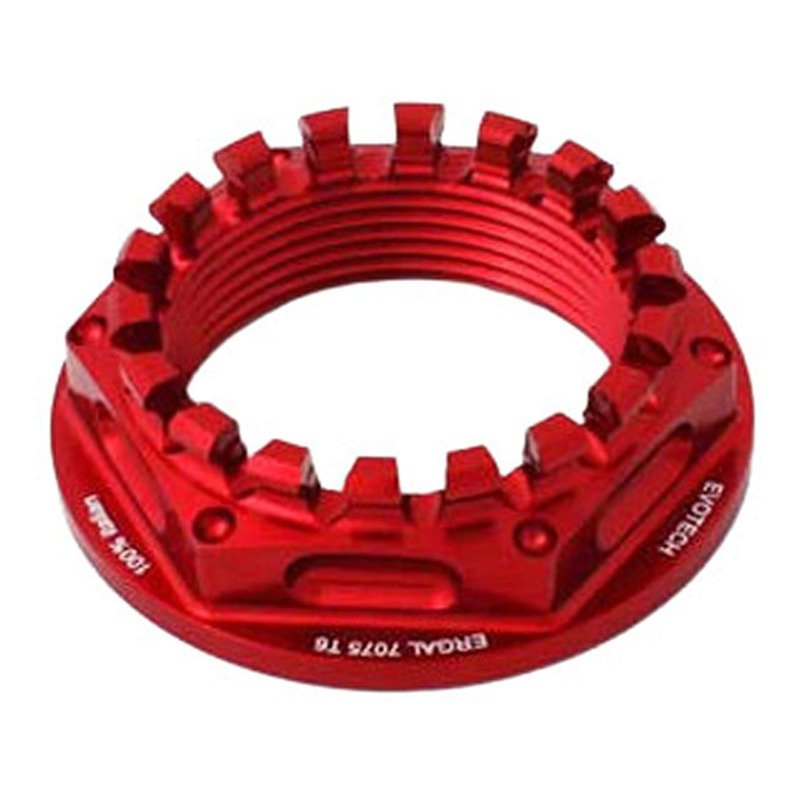 Écrou de porte-couronne Evotech rouge Ducati 848 08-10