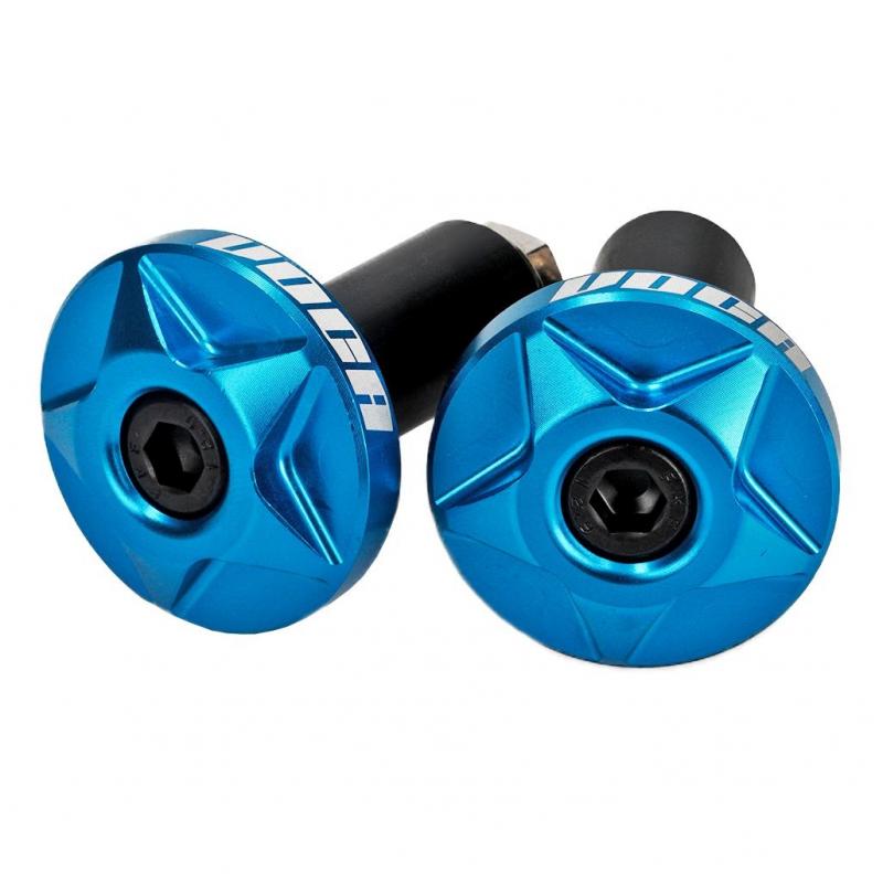 Embout de guidon Voca Racing CNC bleu