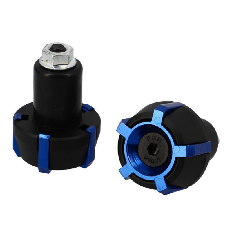 Embouts de guidon alu bleu