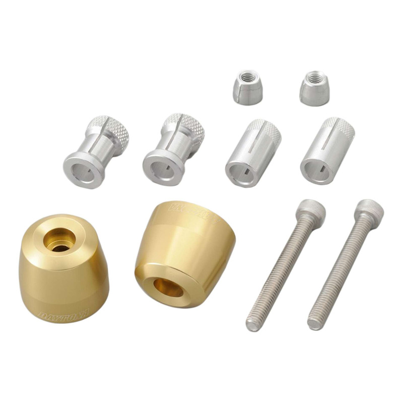 Embouts de guidon aluminium Daytona Pino-3 Ø22mm/1 pouce doré