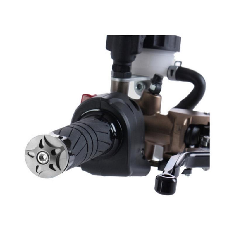 Embouts de guidon Chaft Trip argent