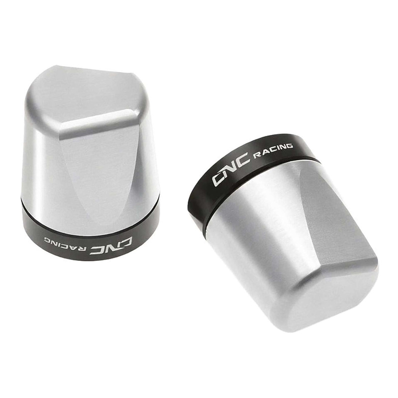 Embouts de guidon CNC Racing Look argent