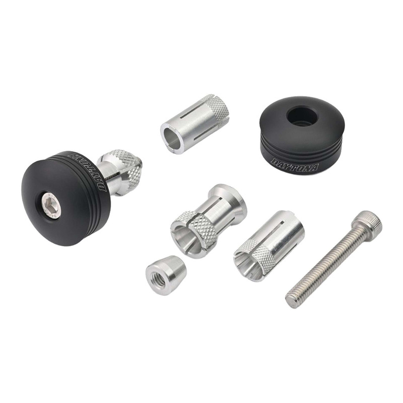 Embouts de guidon Daytona Ring aluminium noir