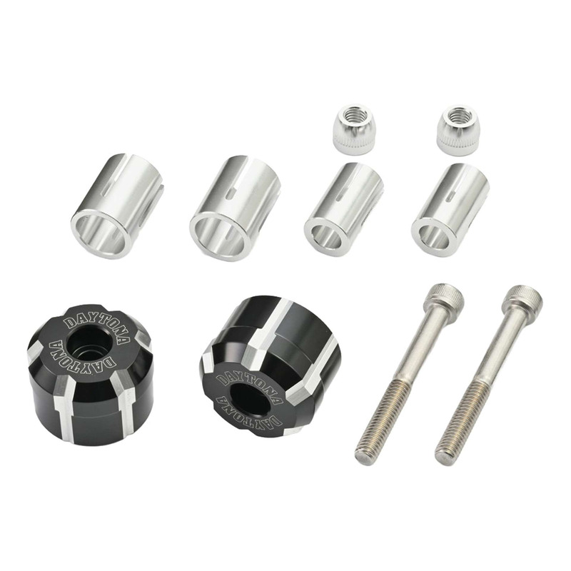 Embouts de guidon Daytona W aluminium noir