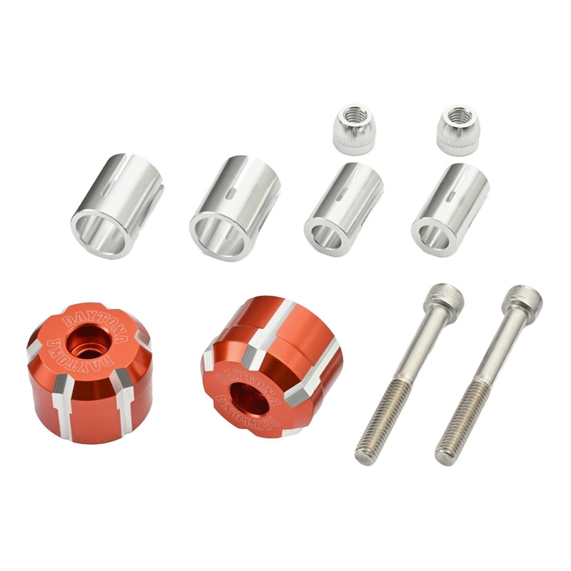 Embouts de guidon Daytona W aluminium orange