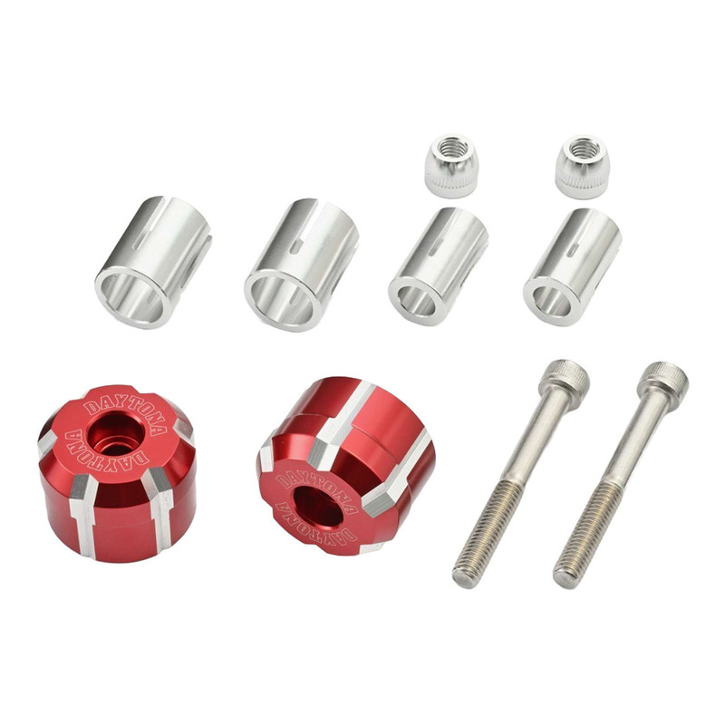 Embouts de guidon Daytona W aluminium rouge