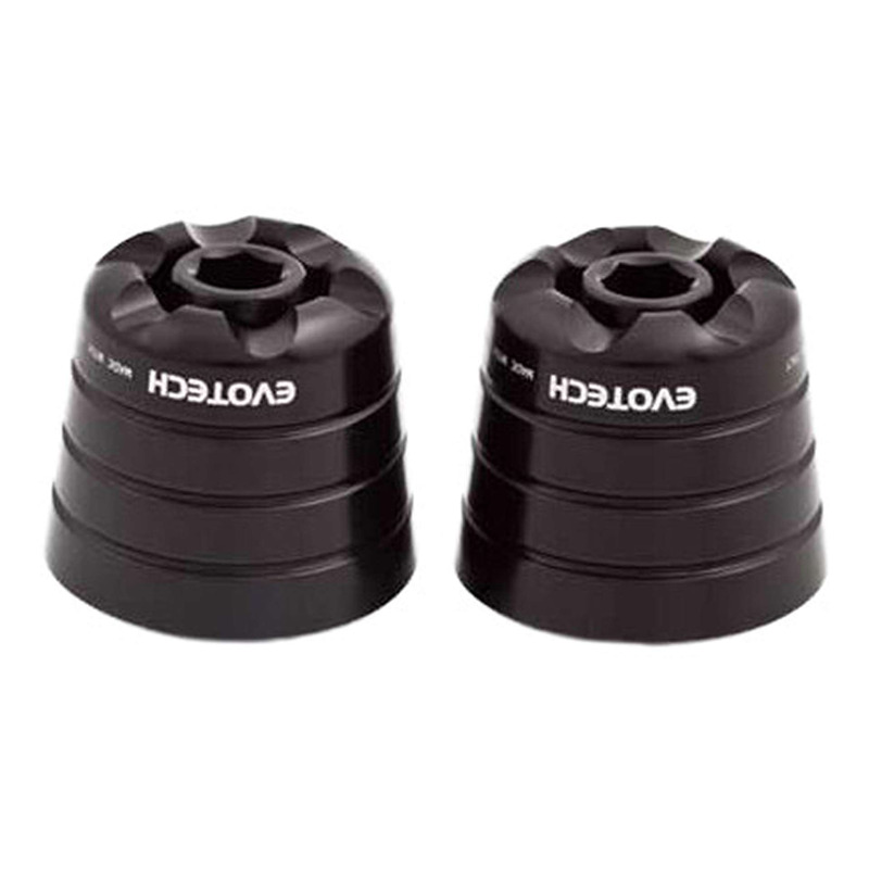 Embouts de guidon Evotech noirs Kawasaki Z 1000 03-20
