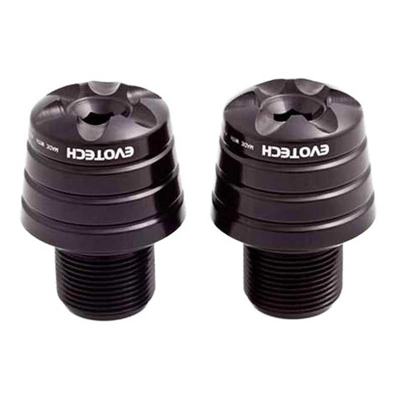 Embouts de guidon Evotech noirs Kawasaki ZX-6R 636 13-16