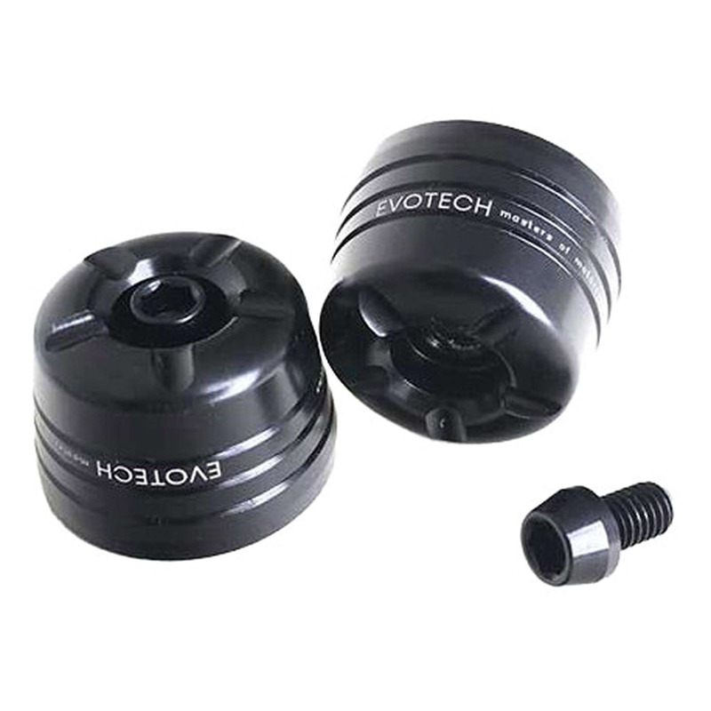 Embouts de guidon Evotech noirs Triumph Trident 660 21-24